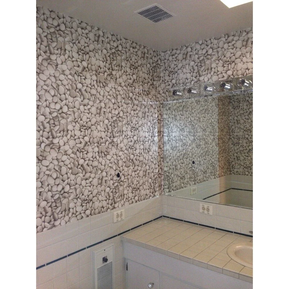 River Rock Faux Stone Wallpaper Beacon House Bolt 20 1/2” X 11 Yd. 56 Sq. ft.